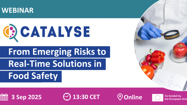 Webinar CATALYSE | Dos Riscos Emergentes às Soluções em Tempo Real na Segurança Alimentar 